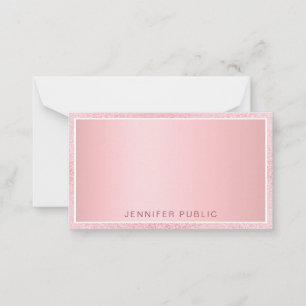 Rose Gold Glitter Elegant Personalised Template
