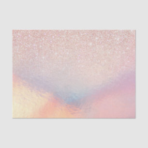 Rose Gold Glitter Iridescent Holographic Gradient Tissue Paper