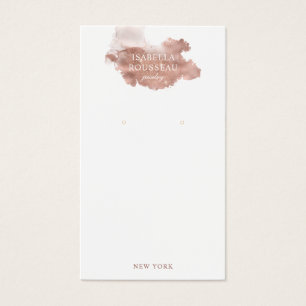 Rose Gold Glitter Jewellery Earring Display Card