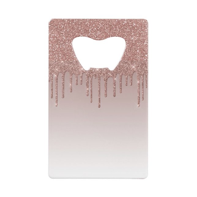 Rose Gold Glitter Liquid Drips (Front)