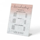 Rose gold glitter marble hair makeup salon price