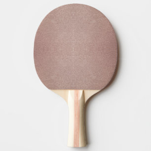 Rose Gold Glitter Metallic Pretty Girly Sparkly Ping Pong Paddle