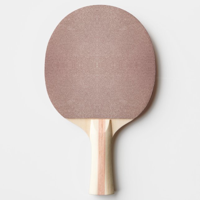 Rose Gold Glitter Metallic Pretty Girly Sparkly Ping Pong Paddle (Front)