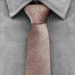 Rose Gold Glitter Metallic Print Wedding Groomsmen Tie<br><div class="desc">This beautiful Glitter print tie is a Gorgeous Decorative accessory in a very current trendy colour, it will bring gorgeous style to your look. You can also personalise it by adding own monogram or photograph for all special occasions in your life for you and your loved ones (birthday, party, valentines...</div>