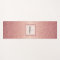 Rose gold glitter monogram