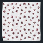 Rose Gold Glitter Paw Prints Pattern Bandana<br><div class="desc">Show how much you love animals with this cute rose gold glitter paw print patterned bandanna. Bet your pet will look adorable wearing it too!</div>