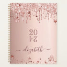 Rose gold glitter pink stars elegant 2026