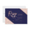 Rose gold glitter script navy blue rsvp wedding 2