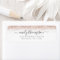 Rose Gold Glitter Script Return Name Address 