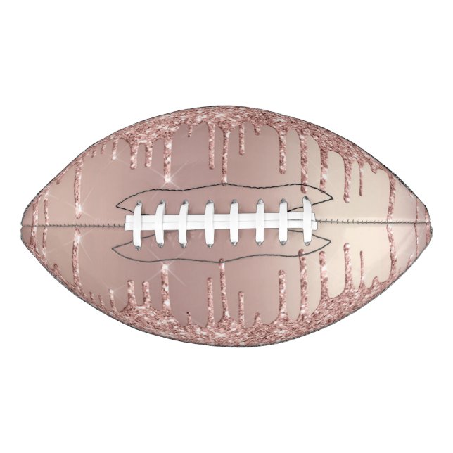 Rose Gold Glitter Sparkly Football (Front)