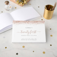 Rose Gold Glitter Twenty First Birthday Party