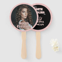 Rose Gold Glitz Pageant Fan Waver 10-Pack