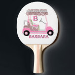 Rose Gold Golf Cart Name Ping Pong Paddle<br><div class="desc">So, why shouldn’t the ping pong player also love to play golf? Golf Gal - Fun Glitz Glam Rose Gold Diamond Cart-- just a bit "over the top" but ready to run the course -- golf ball --This is a great gift for golf lovers -- fun / distinctive / unique....</div>
