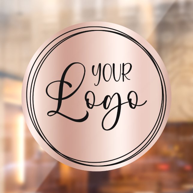 Rose Gold Gradient Circle Business Logo (Sheet 2)