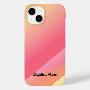 Rose, Gold Gradient Colours Personalised Case-Mate iPhone 14 Case