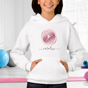 Rose Gold Gymnastics Girls Name Gymnast Cute Girly