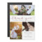 Rose Gold Hand Lettered 3 Photo Wedding Thank You