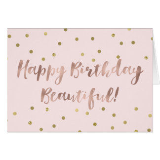 Beautiful Rose Pink Birthday Greeting Cards | Zazzle.com.au