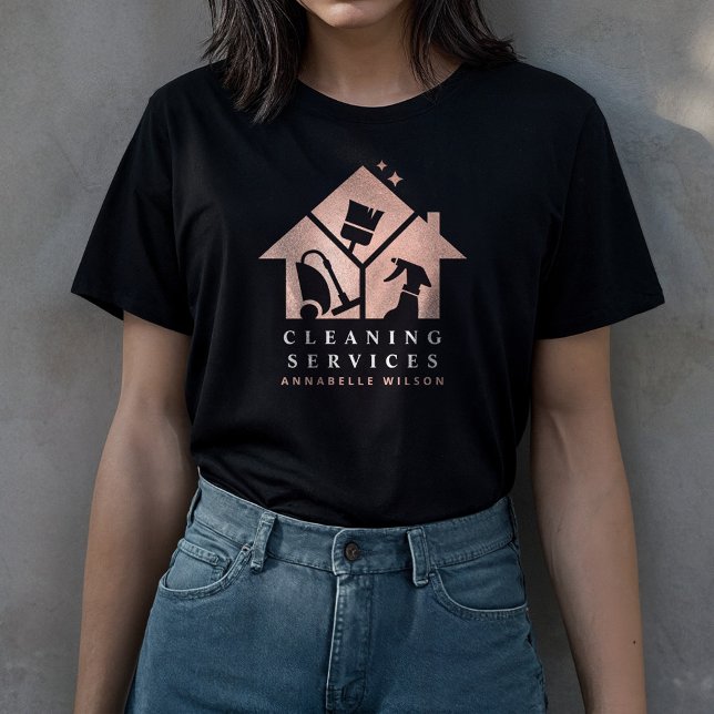Rose Gold House Cleaning Services  T-Shirt (Creator Uploaded)
