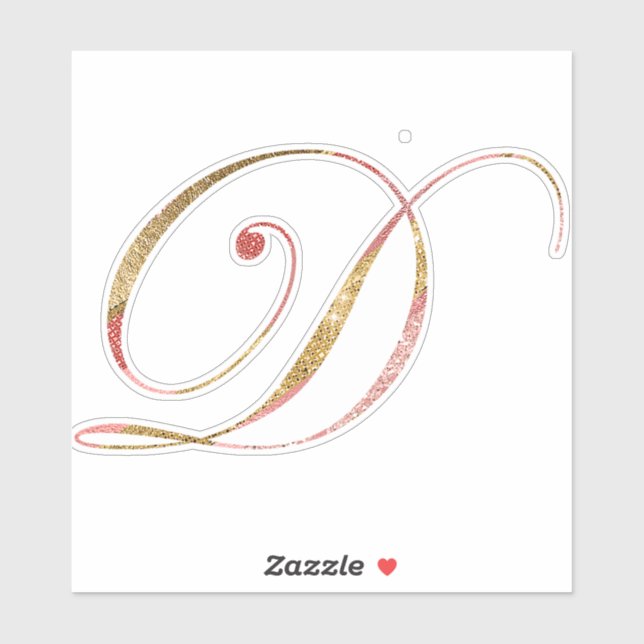 rose gold inital (Sheet)