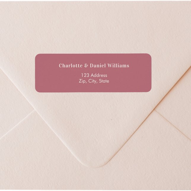 Rose gold ivory return address return address label (Creator Uploaded)