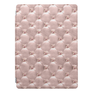Rose Gold Jewel Bling Cushion Stitched Pillow iPad Pro Cover