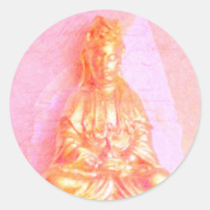 Rose-Gold Kwan Yin sticker
