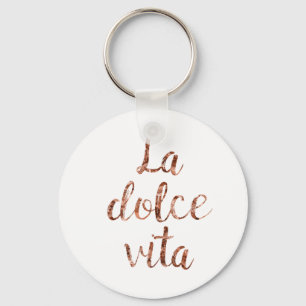 Rose gold La Dolce Vita Key Ring
