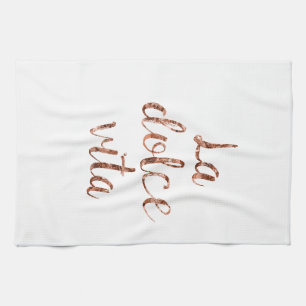 Rose gold La Dolce Vita Tea Towel