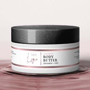 Rose Gold Logo 4 OZ Cosmetic Jar Waterprof Label