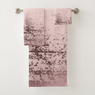 Rose gold Luxury design Bath Towel Set