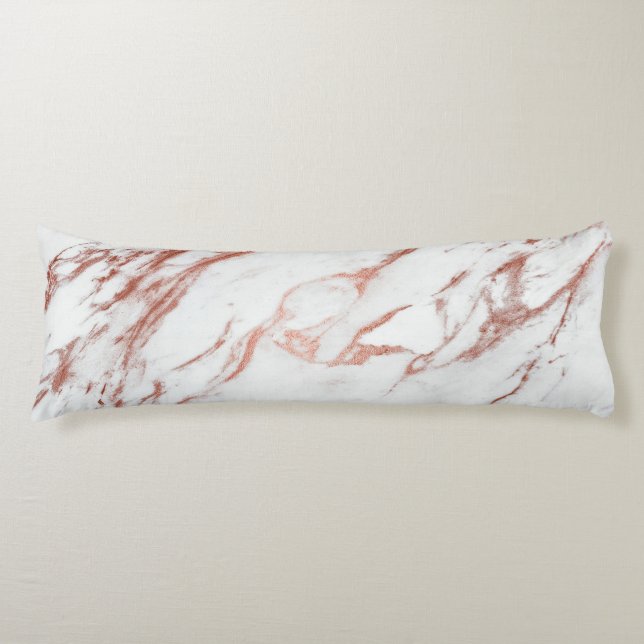 Rose Gold Marble Body Cushion (Front)