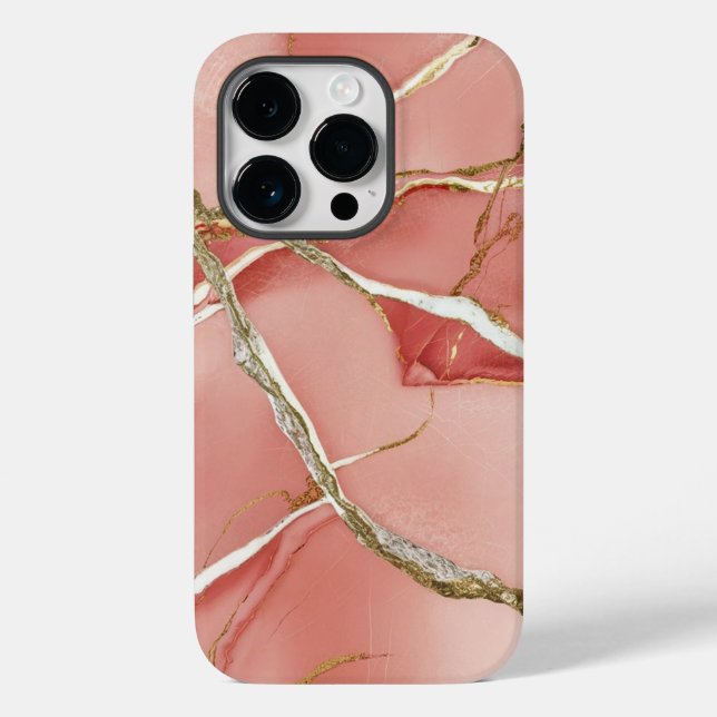 Rose Gold Marble Case-Mate iPhone Case (Back)