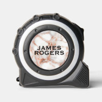 Rose Gold Marble Imitation Custom Name