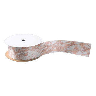 Rose Gold Marble No. 1 Satin Ribbon