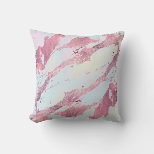 Rose Gold Marble Pastel Pattern  Cushion (Front)