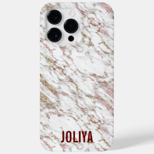 Rose Gold Marble Pattern Case-Mate iPhone 14 Pro Max Case