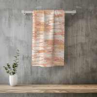 Rose Gold Marble Pink Stone Bath Towels