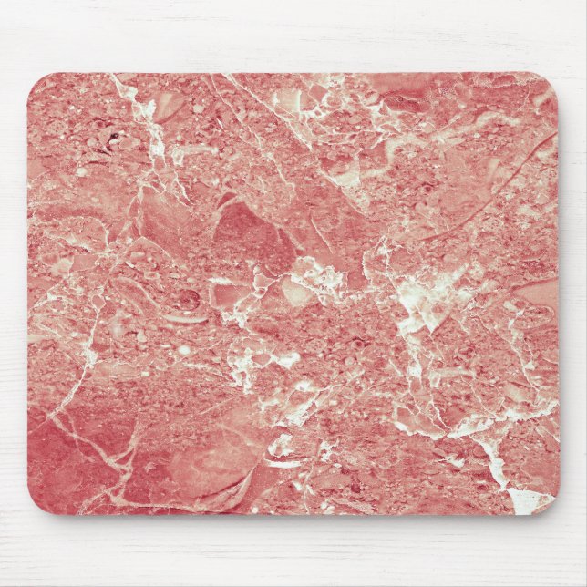 Rose Gold Marble Texture Mouse Pad (Front)