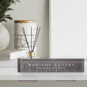 Rose Gold Marquee Nameplate