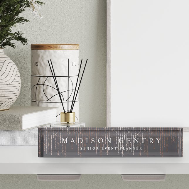 Rose Gold Marquee Nameplate (Creator Uploaded)