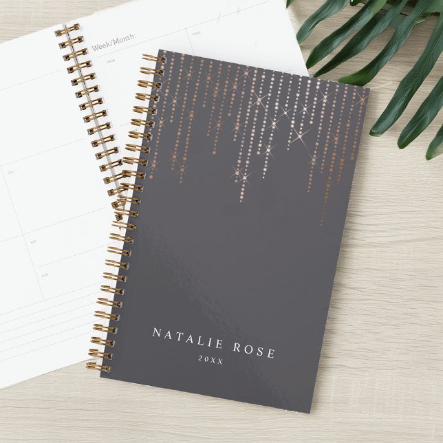 Rose Gold Marquee Personalised Planner (Creator Uploaded)