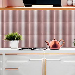 Rose Gold Metallic Seamless Pattern Version 1 Ceramic Tile
