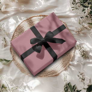 Rose Gold Metallic Solid Colour   Classic   Elegan Wrapping Paper