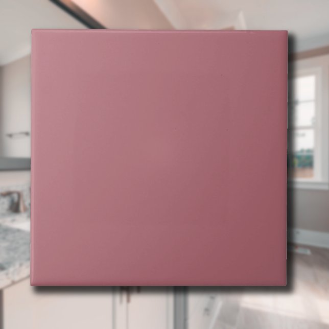 Rose Gold Metallic Solid Colour | Classic Elegant Ceramic Tile (Creator Uploaded)