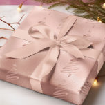 Rose Gold Metallic Tree Modern Holiday Christmas Wrapping Paper<br><div class="desc">This design was created through digital art. It may be personalised by clicking the customise button and changing the colour, adding a name, initials or your favourite words. Contact me at colorflowcreations@gmail.com if you with to have this design on another product. Purchase my original abstract acrylic painting for sale at...</div>