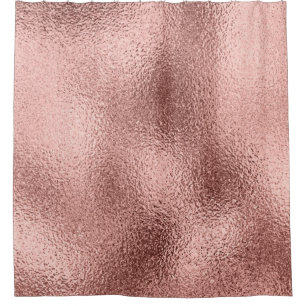 Rose Gold Metallic: Vintage Shine. Shower Curtain