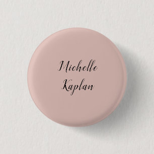 Rose Gold Modern Professional Exclusive Name 3 Cm Round Badge