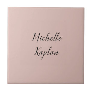 Rose Gold Modern Professional Exclusive Name Ceramic Tile
