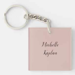 Rose Gold Modern Professional Exclusive Name Key Ring